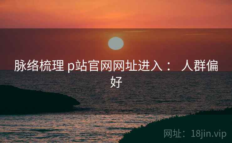 脉络梳理 p站官网网址进入 ： 人群偏好